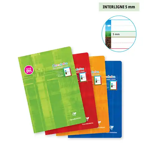 Notitieboekje DYS 21 x 29,7 cm, 48 pagina's, regelafstand 3 mm, per 10 stuks | Clairefontaine Notitieboekje DYS 21 x 29,7 cm, 48 pagina's, regelafstand 3 mm, per 10 stuks | Clairefontaine